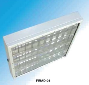 Corp iluminat interior florescent cu reflector si dispersor montaj aparent FIRAD 04 418